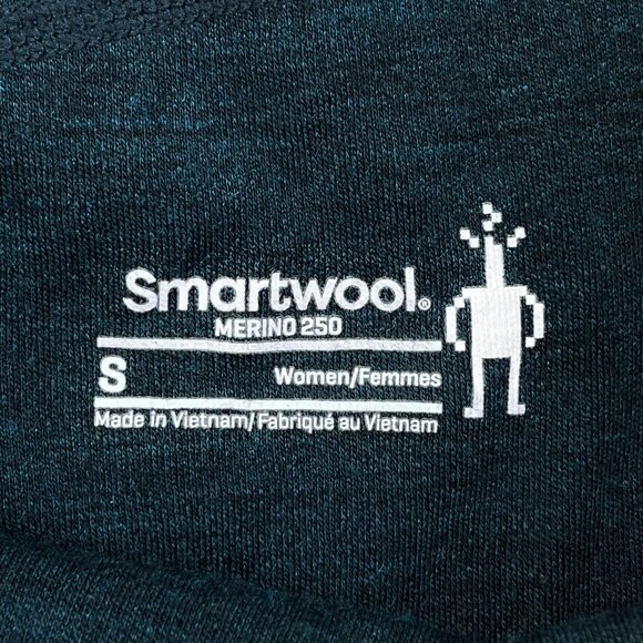 Smartwool Merino 250 Base Layer Legging Deep Teal Green Heather - Picture 5 of 11